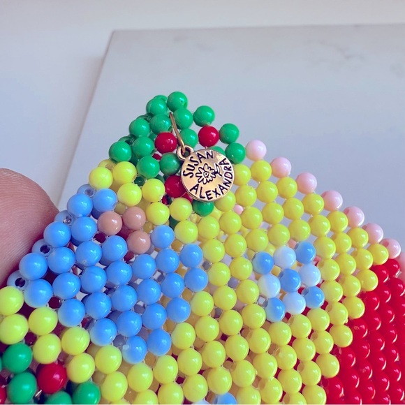 NWOT Susan Alexandra Ash House Beaded Card Holder - Picture 4 of 6